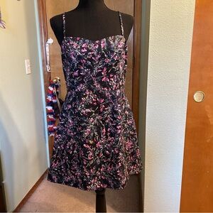 French Connection whisper floral mini dress spaghetti strap size 8